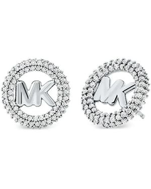 Michael Kors Ohrringe Mit Logo - Weiß