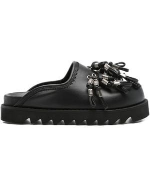 Toga Mules mit Quastendetail - Schwarz