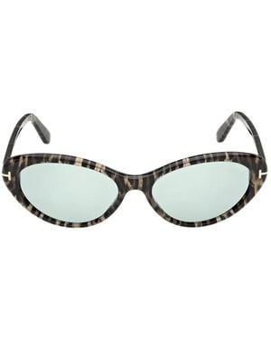 Tom Ford Celina-02 Cat-Eye Sunglasses - White