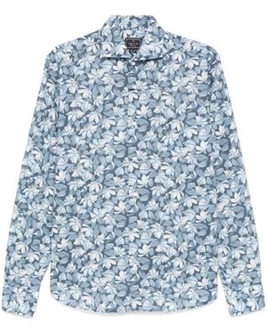 Orian Floral-Print Shirt - Blue