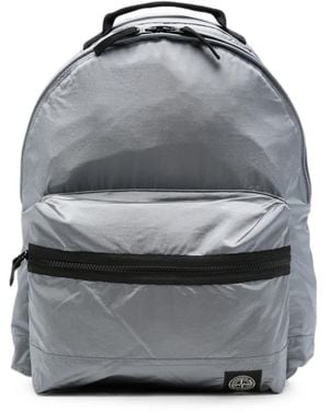 Stone Island Logo-Patch Zip-Around Backpack - Grey