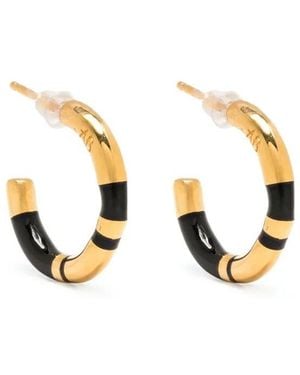 Aurelie Bidermann Positano Hoop Earrings - White