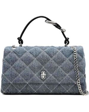 Marc Jacobs The Dual Quilted Denim Shoulder Bag - Blue
