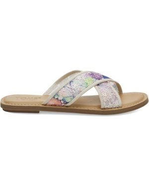 TOMS Sandali Viv "Multi" - Bianco