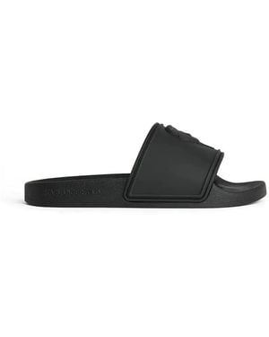 KARL LAGERFELD Claquettes Kondo 2.0 À Design Embossé - Black