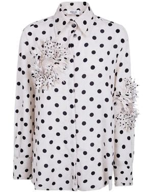 Aviu Polka-dot pattern shirt - Weiß
