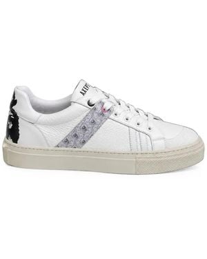 Axept Baskets One Love À Imprimé Graphique À Empiècements - White