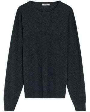 Lemaire Crew Neck Wool-Blend Jumper - Black