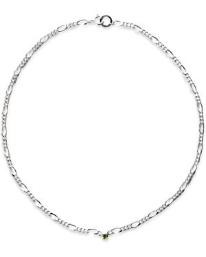 NORMA JEWELLERY Collier En Péridot Taille Ronde - White