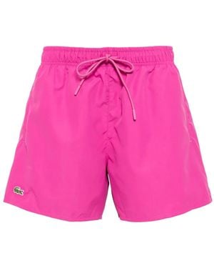 Lacoste Taffeta Swim Shorts - Pink