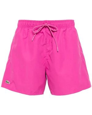 Lacoste Bermudas de tafetán - Rosa