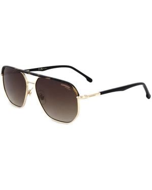 Carrera Tortoiseshell-Effect Pilot-Frame Sunglasses - Metallic