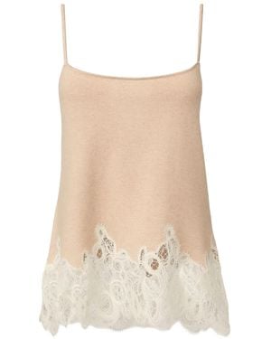 Fabiana Filippi Top Con Bordo - Neutro