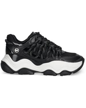 MICHAEL Michael Kors Atlas Cord Leather And Mesh Sneaker - Black