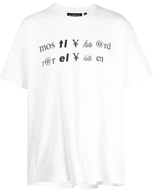 Mostly Heard Rarely Seen Graphic-Print Cotton T-Shirt - White