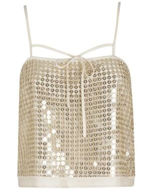 Isabelle Blanche Tie Crop Top - White