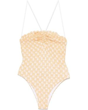 Missoni Lace Raschel ワンピース水着 - ナチュラル
