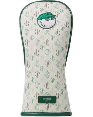 Jimmy Choo Funda para driver de palo 2.0 Hybrid Cove de x Malbon - Verde