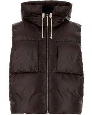 Jil Sander Hooded Quilted Gilet - Black