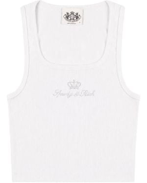 Juicy Couture X&R Ribbed Top - White