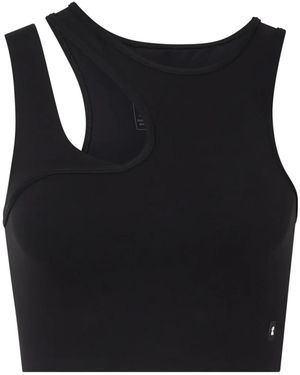 On Shoes Studio Asymmetrische Cropped Sport-Bh - Zwart
