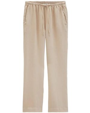 Marc O' Polo Drawstring-Waist Straight Trousers - Natural