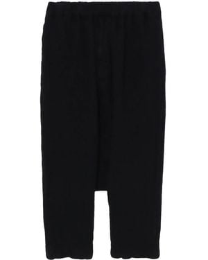 COMME DES GARÇON BLACK クロップド サルエルパンツ - ブラック