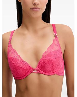 Chantelle Muse Lace-Detail Bra - Red