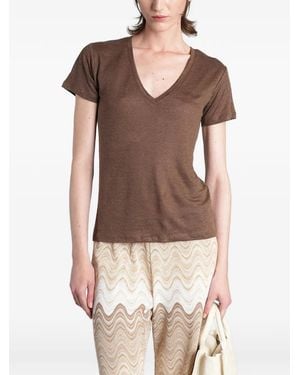 MC2 Saint Barth Eloise Cotton T-Shirt - Brown