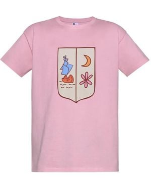 Muzaradi Graphic-Print T-Shirt - Pink