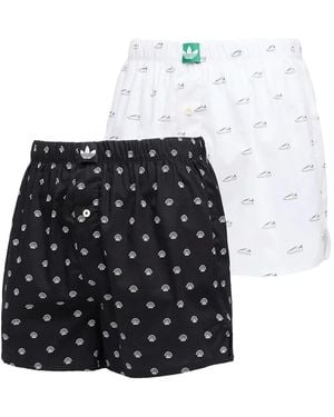 adidas Lot De Deux Boxers À Imprimé Graphique - White