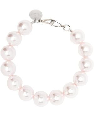 Essentiel Antwerp Collana Oversize Con Perline - Bianco