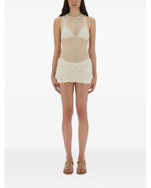 Selia Richwood Ruffled Mini Dress - Natural