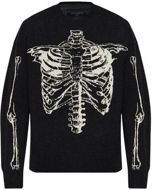 AllSaints Skelli Crew-Neck Jumper - Black