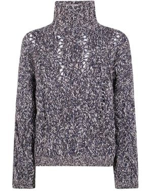 Brunello Cucinelli Trui Met Hoge Hals - Grijs