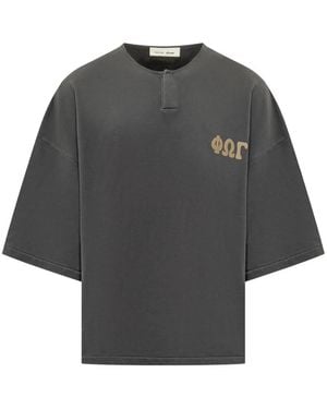 Fear Of God 3/4 Henley Sweatshirt - Grey