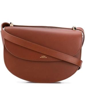 A.P.C. Geneve Crossbody Bag - Brown