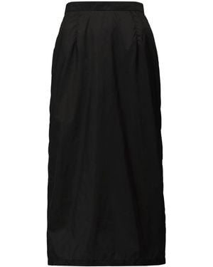 Maison Margiela High-Waisted Midi Skirt - Black