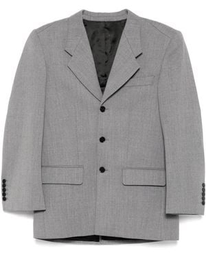 ALAINPAUL Single-Breasted Blazer - Grey