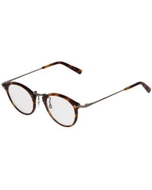 Masunaga Round Frame Glasses - Marrón