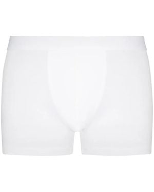 Zimmerli of Switzerland Logo-Band Boxer Shorts - White