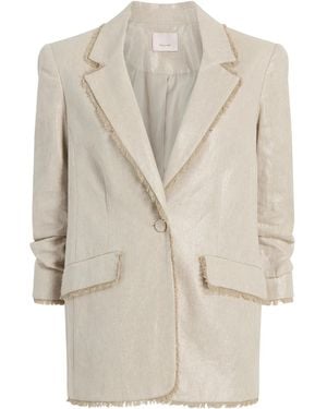 Cinq À Sept Blazer con detalle de flecos - Neutro