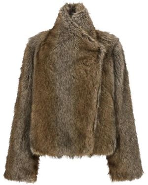 BB COUTURE Brigitte First Asymmetrical Coat - Brown