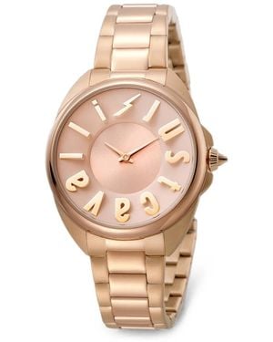 Just Cavalli Montre À Index À Logo Mm - Natural