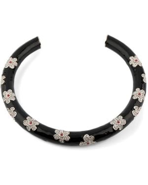 Marni Choker Con Motivo Floreale - Nero