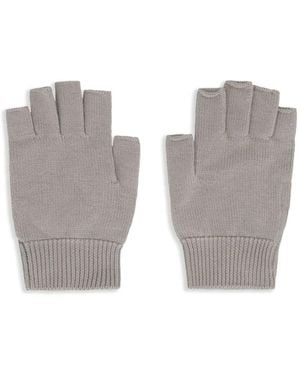 Rick Owens Wollen Gebreide Handschoenen - Wit