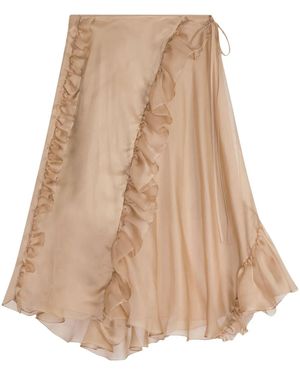Cecilie Bahnsen Falda midi Adelina - Neutro