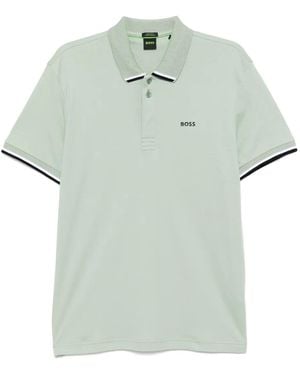 BOSS Cotton-blend Polo Shirt - グリーン