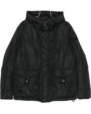 Peuterey Hooded Padded Coat - Black