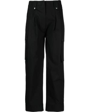 Twinset Cropped Straight-Leg Trousers - Black